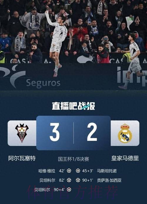 爆冷出局！皇马2-3遭西乙队阿尔瓦塞特补时绝杀